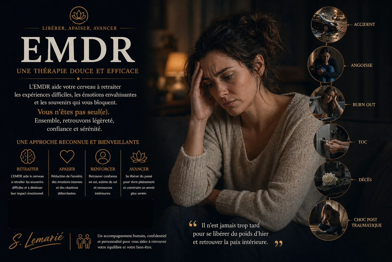 EMDR, thérapie de désensibilisation des traumas, Grasse