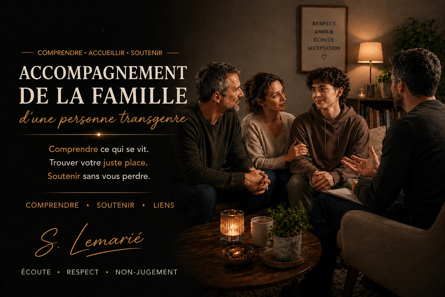 Accompagnement famille personne transgenre — Sylvain Lemarié, Grasse