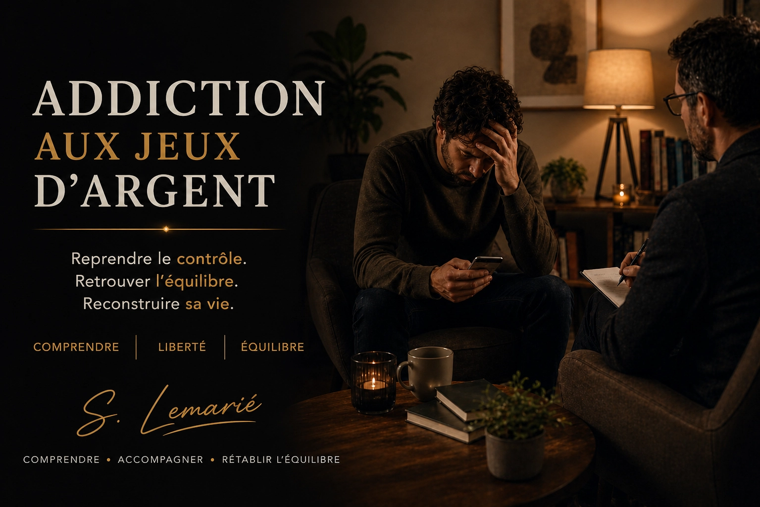 Addiction aux jeux d'argent, accompagnement thérapeutique
