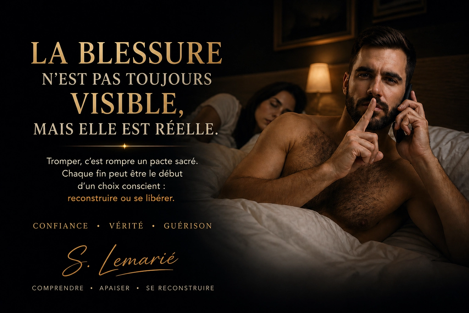 Infidélité dans le couple, thérapie de couple, Sylvain Lemarié, Grasse