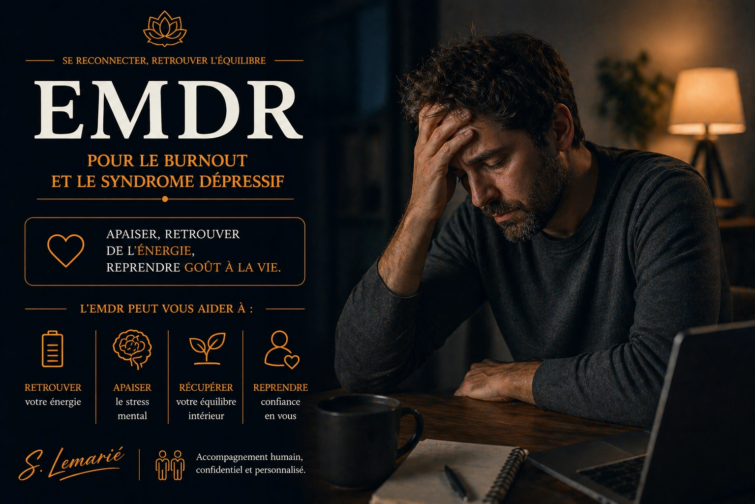 EMDR burnout et syndrome dépressif, Grasse
