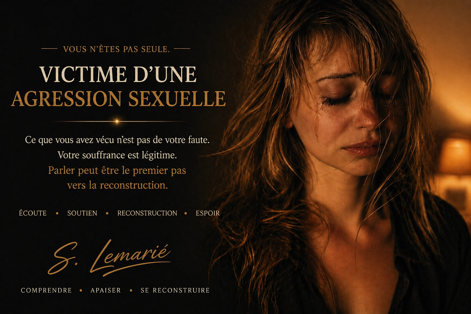 Femme abusée sexuellement, accompagnement thérapeutique, Sylvain Lemarié, Grasse